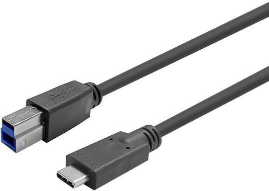Vivolink USB 2.0 Cable USB-C male - USB-B Μαύρο 12.5m PROUSBCBMM12.5