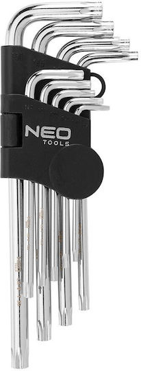Neo Tools Σετ 9 Κλειδιά Torx σε Σχήμα L