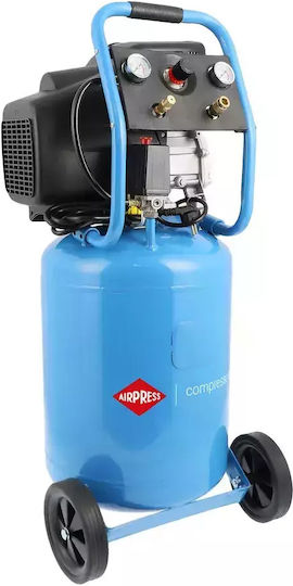 Airpress Еднофазен Въздушен компресор с Мощност 2.5к.с и Резервоар 50лт 36852