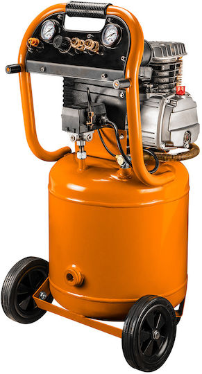 Neo Tools Cu o singură fază Compresor de aer 97dB cu Putere 2hp și Rezervor de aer 40lt 12K010