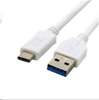C-TECH Regular USB 2.0 Cablu USB-C bărbătesc - USB-A Alb 1m (CB-USB3C-10W)