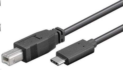 PremiumCord USB Typ-C Kabel USB 2.0 männlich - USB-B Schwarz 1m KU31CD1BK