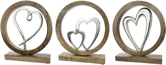 ArteLibre Dekorative Herz aus Aluminium 5x20.5x26cm 1Stück