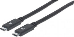 IC Intracom USB 2.0 Cable USB-C Male - USB-C Black 2m