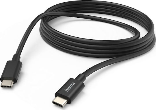 HAMA Cablu USB 2.0 USB-C Masculin - USB-C Negru 3m 00201593