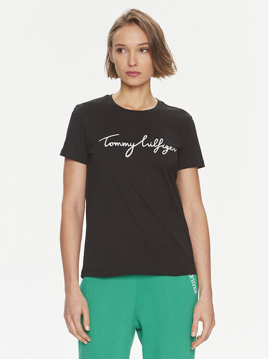 Tommy Hilfiger Γυναικείο T-shirt Μαύρο