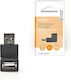 Nedis USB-A Male To USB-A Female Converter 1 Piece CCGB60940BK