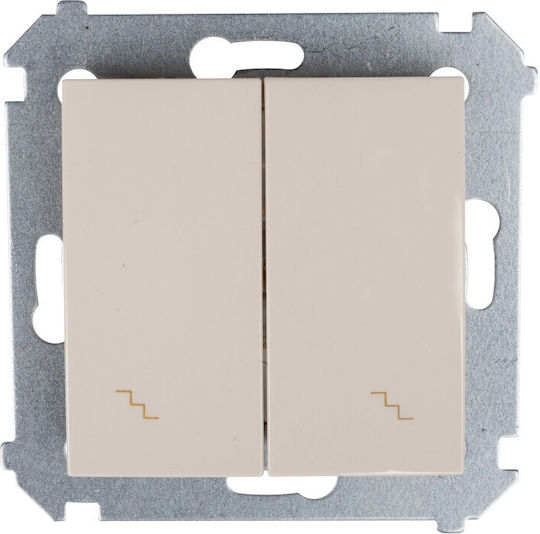 Kontakt-Simon Wall Push Staircase Button Beige DW6/2.01/41