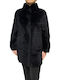 Women's Long Fur Black