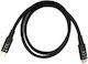 Techly USB 4 Video Cable USB-C male - USB-C 100W PD Μαύρο 0.8m ICOC MUSB40-CMCM08