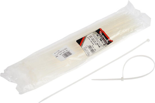 EM Group Kabelbinder Kunststoff in Weiß Farbe (100 Stück)