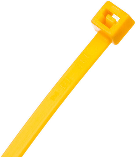 EM Group Δεματικά Καλωδίων Πλαστικά 140mmx140mm σε Κίτρινο χρώμα (100τμχ) (BMY1436)