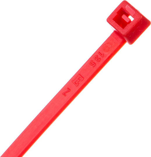 EM Group Plastische Kabelbinder in Roter Farbe (100 Stück) BMRD2048