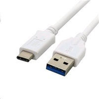C-TECH Regular USB 2.0 Cablu USB-C bărbătesc - USB-A Alb 2m (CB-USB2C-20W)