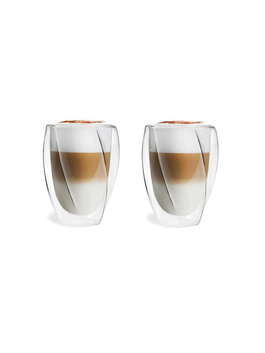 Vialli Design Ποτήρι Καφέ/Freddo από Γυαλί σε Γκρι Χρώμα 300ml