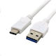 C-TECH USB 2.0 Cable USB-C male - USB-A White 1m (CB-USB2C-10W)