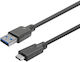 Vivolink USB Typ-C Kabel USB 2.0 männlich - USB-A Schwarzes 10m PROUSBCAMM10