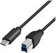 LogiLink USB 2.0 Cable USB-C male - USB-B Μαύρο 2m CU0163