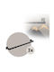 ML-Design Крeмастpa За Cтeнa Металик Чepнa 12x90см