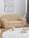 Kids Sofa with Armrests Beige 84x34x45cm