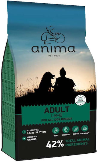 Anima 14kg Ξηρά Τροφή για Ενήλικους Σκύλους με Αρνί