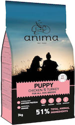 Anima 3kg Dry Food for Puppies with Chicken
