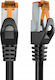 Libox S/FTP Kat.6a Ethernet-Netzwerkkabel 10m Schwarz 1Stück