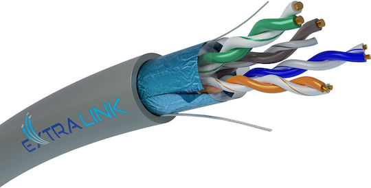 Extralink F/UTP Cat.5e Gigabit Network Cable Ethernet without Terminated 305m Gray