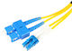 Extralink Καλώδιο Οπτικής Ίνας SC/UPC-LC/UPC 2m Κίτρινο