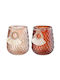 ArteLibre Candle Holder suitable for Tealights Glass 11x11x14cm 1pcs