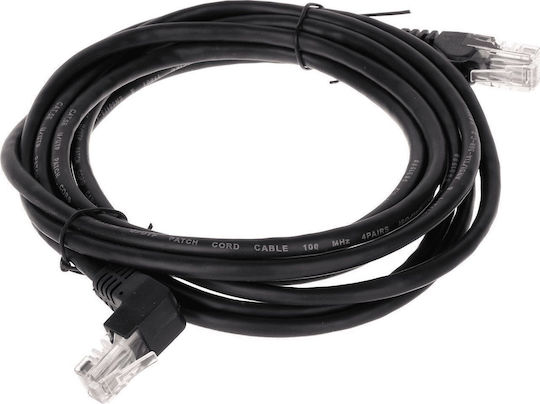 Delta U/UTP Cat.5e Ethernet Network Cable 3m Black 1pcs