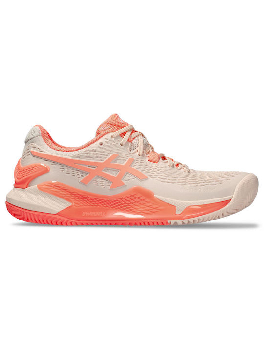 ASICS Gel-resolution 9 Women's Tennis Shoes for All Courts Orange