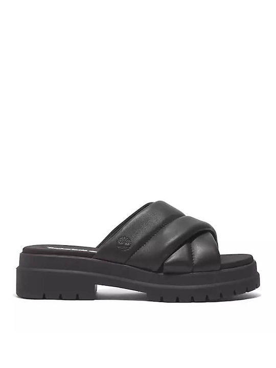 Timberland London Vibe Piele Sandale dama în Negru Culoare