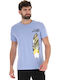 T-shirt Γαλάζιο