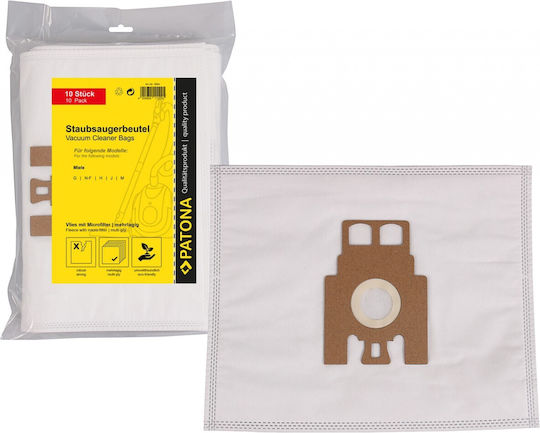 Patona Vacuum Cleaner Bags 10pcs Compatible with Vacuum Cleaner Miele