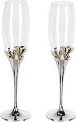 ArteLibre Metal Champagne Glass