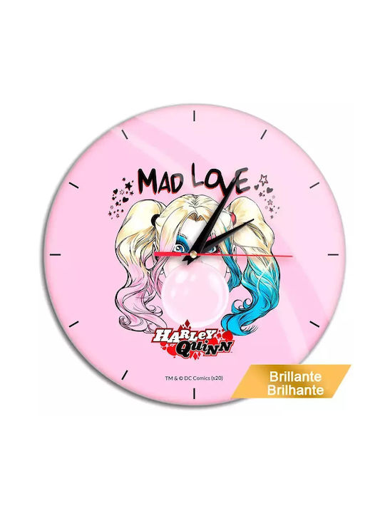 Dc Comics Wall Clock Pink