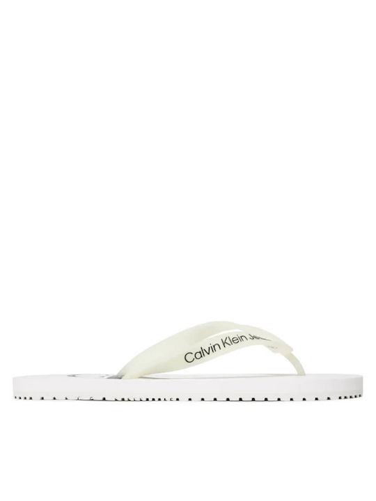 Calvin Klein Frauen Flip Flops in Weiß Farbe