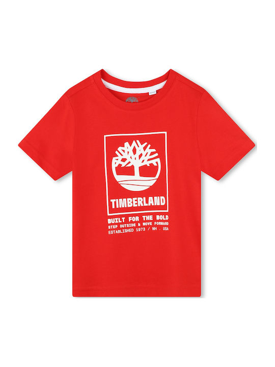 Timberland Παιδικό T-shirt Κόκκινο