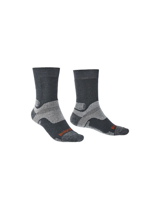 Bridgedale Hike Midweight Merino Performance Trekking Socks Gray 1 Pair