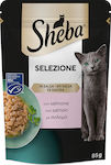 Sheba Nasses Katzenfutter für Katze mit Lachs 85gr