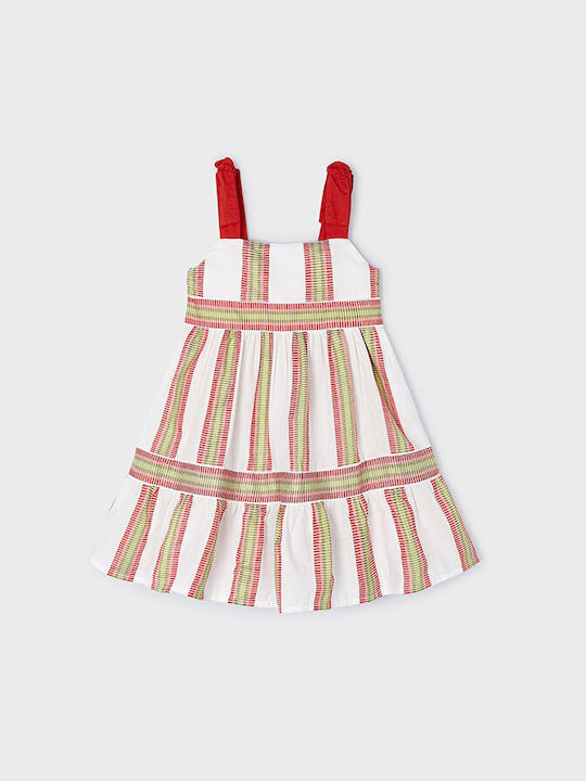 Mayoral Kids Dress Striped Sleeveless Grenadine (greenadeen)