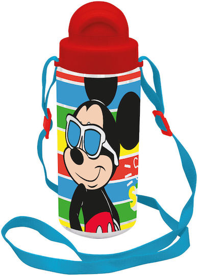Kids Licensing Παιδικό Παγούρι Mickey Πλαστικό με Καλαμάκι 500ml