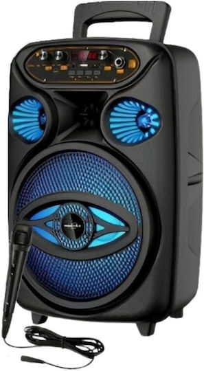Boxă Karaoke cu Microfon cu Fir și Efecte de Iluminare Greatnice GTS-1700 Negru