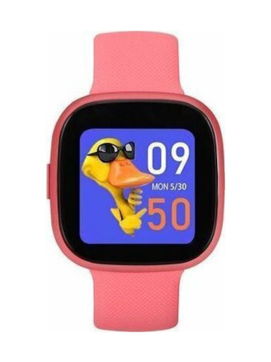 Garett Kinder Smartwatch mit Kautschuk/Plastik Armband Rosa
