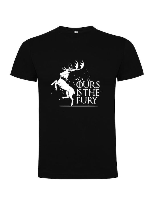 iLovePrints Fury Of Thrones T-shirt Black Cotton