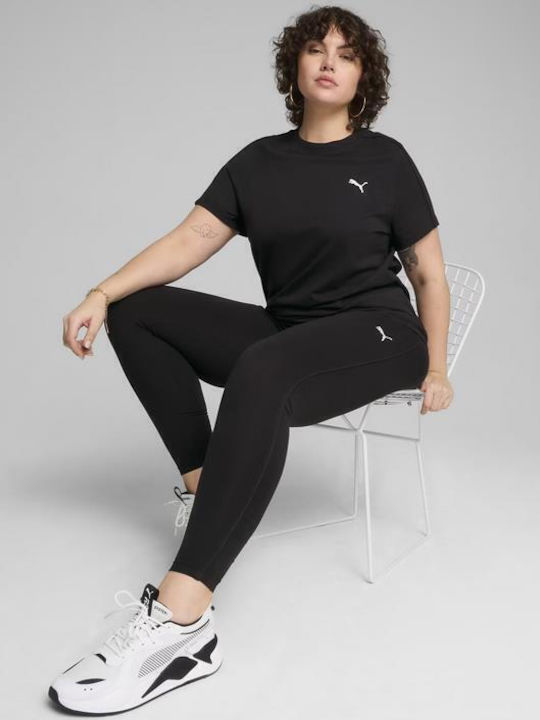 Puma Γυναικείο Crop T-shirt Μαύρο