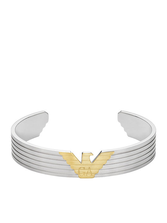 Emporio Armani Eagle Logo Дамска Гривна Белезници от Сребро 18.5см