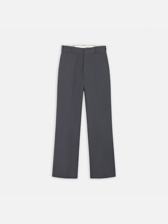 Dickies Women's High-waisted Fabric Trousers Gray