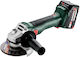 Metabo W 18 L BL 9-125 Wheel 125mm Battery Brus...